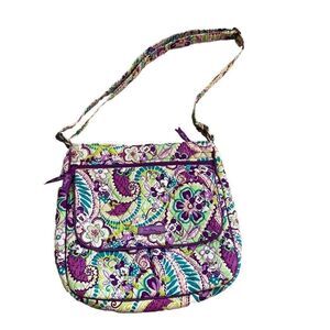 Vera Bradley Disney Plums Up Mickey and Minnie Hipster Crossbody Bag